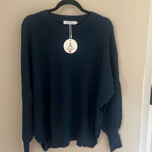 ANRABESS Oversized Crewneck Sweater